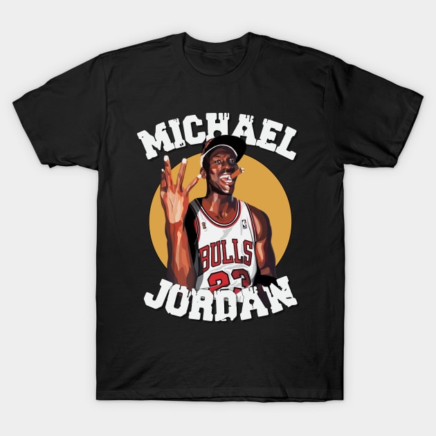 Michael Jordan Aesthetic Tribute 〶 T-Shirt by Terahertz'Cloth